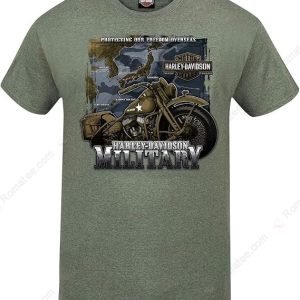 Harley-Davidson Military Pacific Theater Shirt,  Harley-Davidson Military Heritage T-Shirt