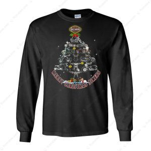 Harley-Davidson Motorcycle Christmas Tree Shirt, Harley-Davidson Heritage Christmas Merch