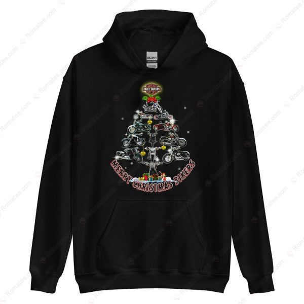 Harley-Davidson Motorcycle Christmas Tree Shirt, Harley-Davidson Heritage Christmas Merch