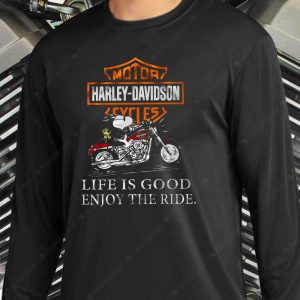 Harley-Davidson Snoopy Life Is Good Enjoy The Ride T-Shirt