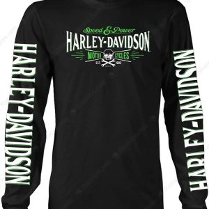 Harley-Davidson Speed And Power Long Sleeve T-Shirt, I Got Mine At Harley-Davidson Military Merch