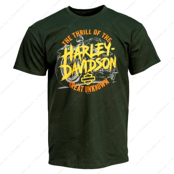 Harley-Davidson Thrill of the Great Unknown T-Shirt, Sturgis Harley-Davidson Motorcycle Merch