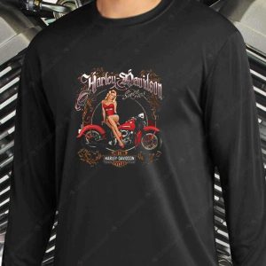 Harley-Davidson Vintage Pinup T-Shirt, Harley-Davidson Motorcycle Shirt