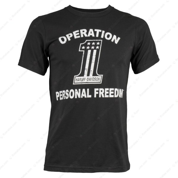 Harley-Davidson Wounded Warrior Project Merch, Harley-Davidson Operation Personnal Freedom T-Shirt