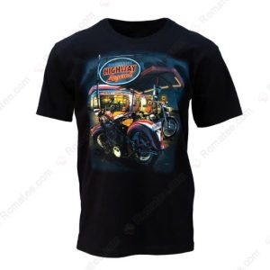 Highway Legends Diner Motorcycle Graphic Merch, Sturgis Harley-Davidson Road Trip T-Shirt