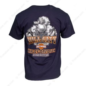 Hill City Steam Train Vintage Harley-Davidson T-Shirt, Vintage Harley-Davidson South Dakota T-Shirt