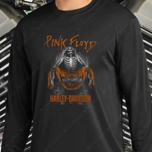 Pink Floyd Skull Motor Harley Davidson Merch, Rock Music Skull Motorcycle T-Shirt