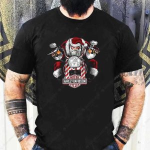 Santa Claus Motorcycle Graphic Merch, Celebrate the Holidays with Harley-Davidson