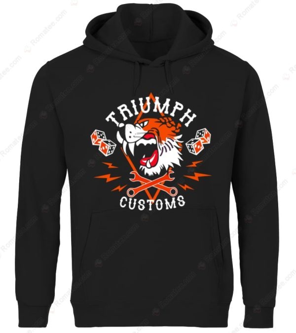 Snarling Tiger And Wrenches Triumph Merch, Triumph Customs for Motorcycle Lovers