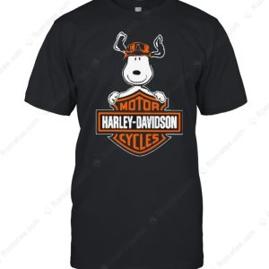 Snoopy Hug Motorcycle Harley-Davidson Merch, Fun Biker Harley-Davidson T-Shirt