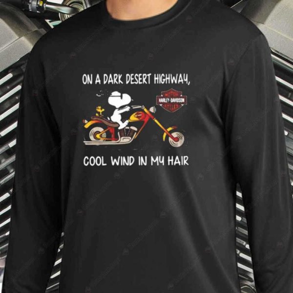 Snoopy Rider Harley-Davidson Merch, Freedom Rider Born to Be Wild Lyrics T-Shirt