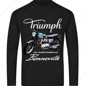 Triumph Bonneville 1961 Classic Merch Nostalgic Triumph Motorcycle T Shirt 2