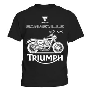 Triumph Bonneville T100 Merch, Classic Triumph Motorcycle T-Shirt