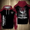 Triumph Motorcycles Jack Skellington Hoodie, Spooky Graphic Design for Bikers