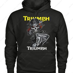 Triumph Motorcycles Skull Graphic Merch, Dark and Edgy Triumph T-Shirt