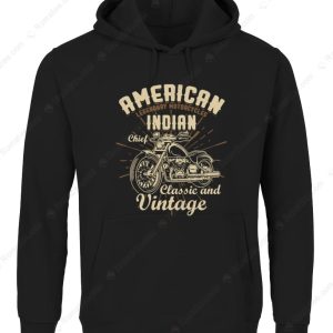 Vintage Indian Chief Motorcycle T-Shirt, American Motorcycle Classic Biker Merch