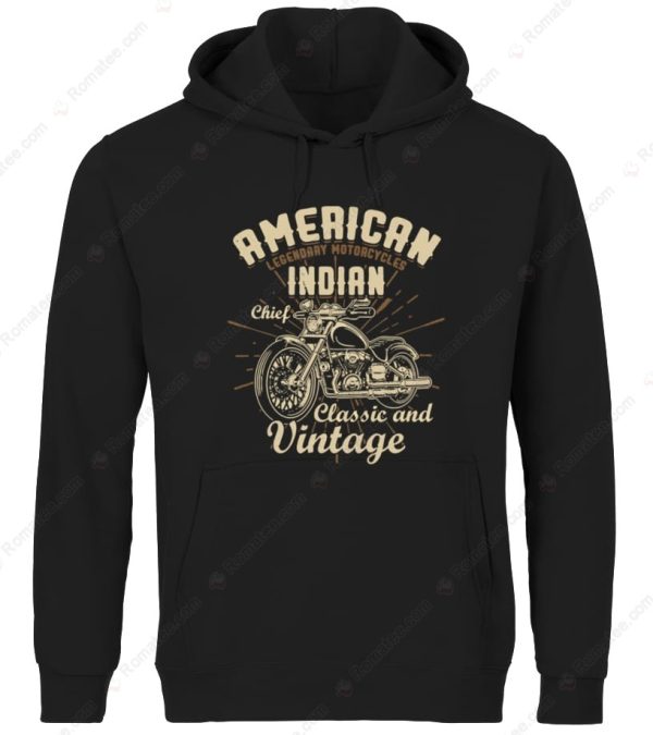 Vintage Indian Chief Motorcycle T-Shirt, American Motorcycle Classic Biker Merch