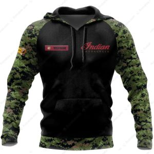 3D Personalized Indian Motorcycle Camouflage Biker Hoodie