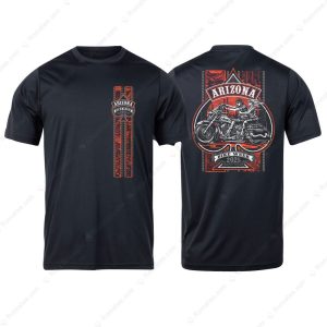 Arizona Bike Week Couple Riders 2025 Merch Black Grunge Arizona Bike Week 2025 T Shirt 1