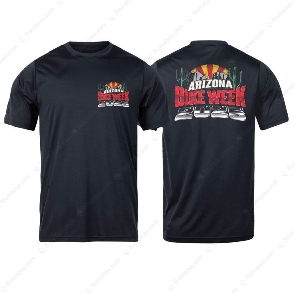 Arizona Bike Week 2025 Logo Merch, Ride the Arizona Desert Bike Week 2025 T-Shirt