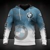 BMW Galaxy Motorcycle Hoodie – Blue and White Design with BMW Logos