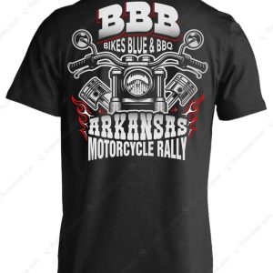 Bikes Blues And BBQ Arkansas Motorcycle Rally T shirt 1