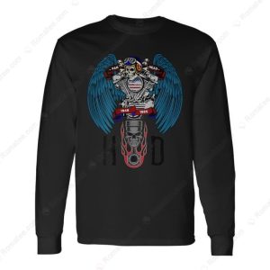 Classic Harley Panhead Skull & Wings Biker Tee, Harley-Davidson Panhead Motorcycle Graphic T-Shirt