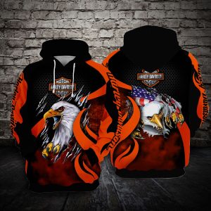 Harley-Davidson Eagle Hoodie – Bold Patriotic Motorcycle Apparel