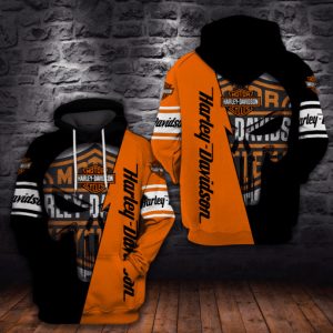 Harley-Davidson Men’s Bold Logo Colorblock Hoodie – Ultimate Motorcycle Style