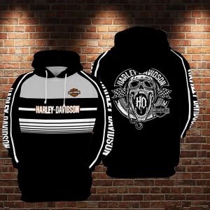 Harley-Davidson Skull Hoodie – Bold Biker Style, Perfect for Motorcycle Enthusiasts