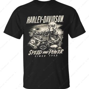 Harley-Davidson Speed & Power Since 1903 – Skull Rider T-Shirt