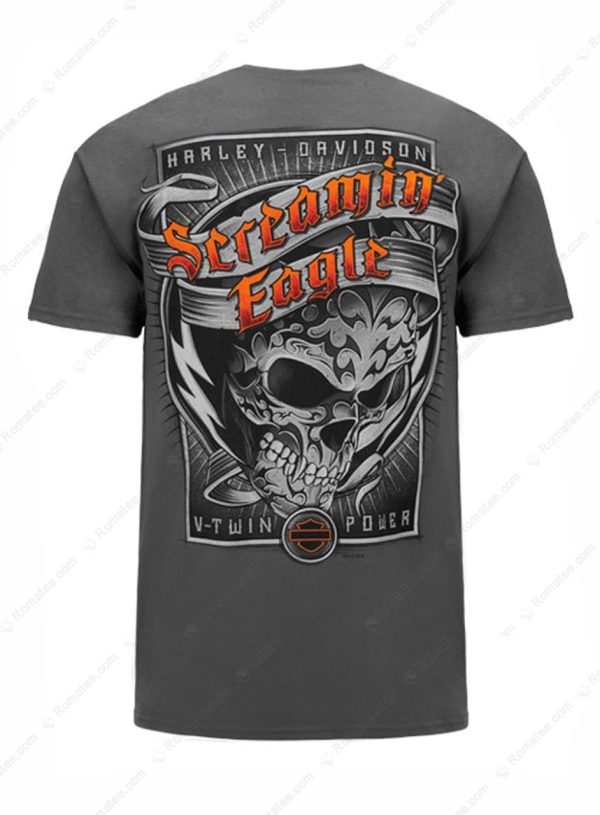 Harley-Davidson V-Twin Power Screamin Eagle Tee, Men’s Harley-Davidson Biker Shirt