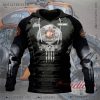 Indian Motorcycle 1901 Custom Punisher Skull Hoodie Biker Apparel Motorcycle Enthusiast Gift