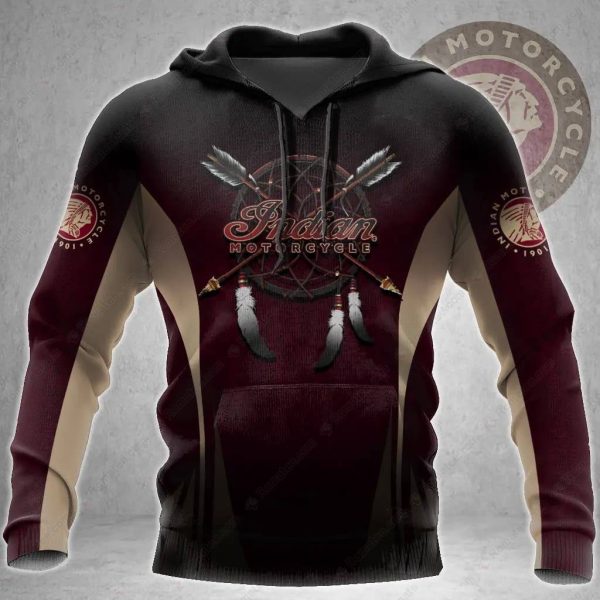 Indian Motorcycle 1901 Dreamcatcher Hoodie – Vintage Biker Design