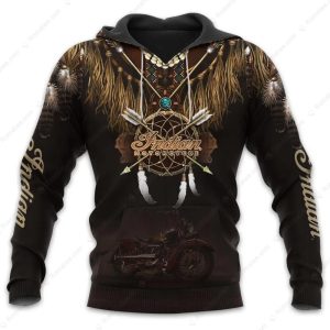 Indian Motorcycle Dreamcatcher Hoodie – Native American Biker Design