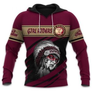 Indian Motorcycle Girl Riders Hoodie – Bold Design with Native Art & Premium Comfort