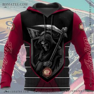 Indian Motorcycle Grim Reaper Hoodie – Biker Gothic Style Apparel