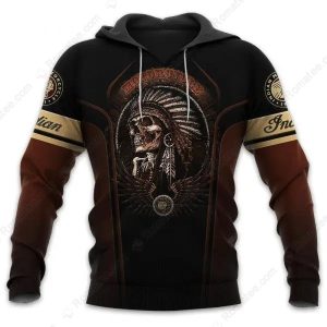 Indian Motorcycle Logo Winged Graphic Merch, Men’s Indian Motorcycle Native American Skull Rider Design