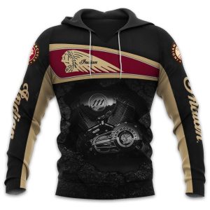 Indian Motorcycle Vintage Hoodie – Bold Design for Riders – Perfect for Motorcycle Enthusiasts