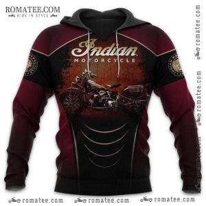 Indian Motorcycle Vintage Hoodie – Classic Bike Graphic, Retro Biker Apparel