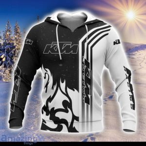 KTM Racing Flames Graphic Hoodie for Motorsports Enthusiasts