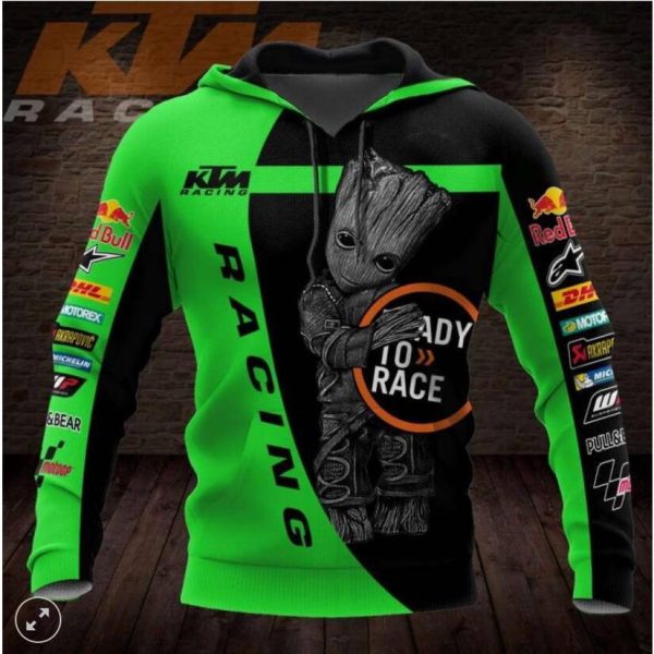 KTM Racing Groot Graphic Hoodie for Motorsport Fans