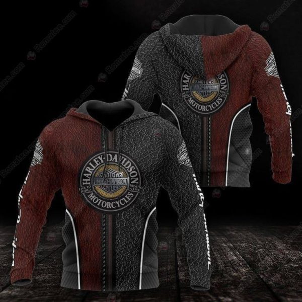 Men’s Harley-Davidson Live to Ride 3D Graphic Hoodie, Harley-Davidson Logo 3D Hoodie