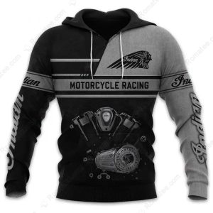 Men’s Indian Motorcycle 1901 Engine Hoodie, Classic Biker Fashion