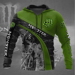 Monster Energy Grim Reaper Hoodie for Bold Style and Ultimate Comfort