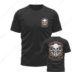 Myrtle Beach Bike Week Biker Engine Skull Merch, Eye-Catching Biker Skull Motorcycle T-Shirt