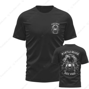 Myrtle Beach Bike Week�American Knight Merch, Vintage Motorcycle Biker�T-Shirt