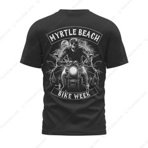 Myrtle Beach Bike WeekAmerican Knight Merch Vintage Motorcycle BikerT Shirt 2