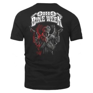 Ohio Bike Week Cowboy Gunslinger Biker T-Shirt