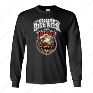 Ohio Bike Week Girl Biker Till I Die T-shirt, Eagel And V-Twin Engine Design